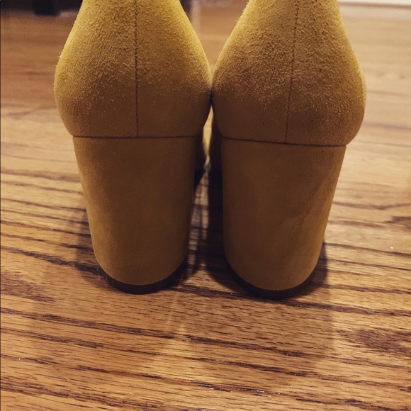 Marc Fisher Zala Block Heels in Canary Yellow - Picture 6 of 15